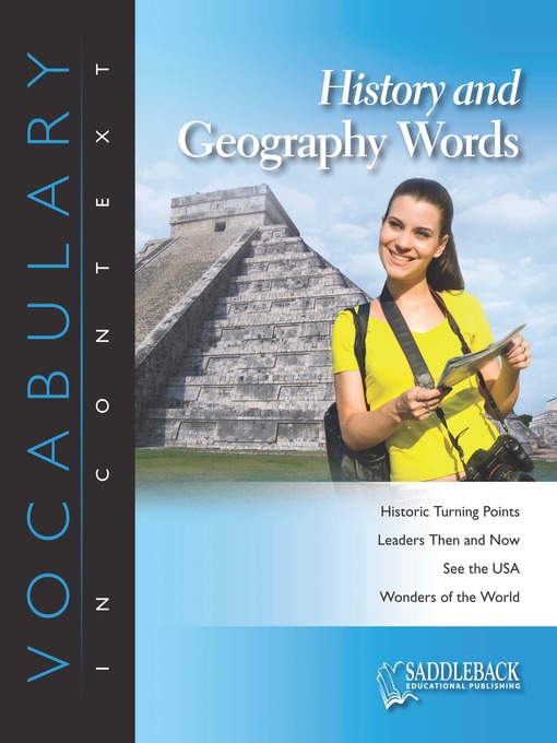Title details for History and Geography Words by Saddleback Educational Publishing - Wait list